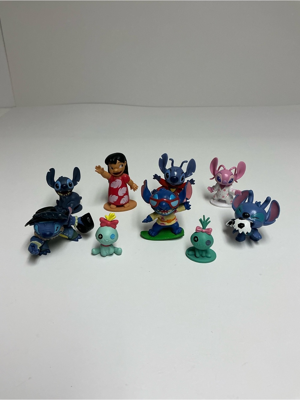 Disney Lilo & Stitch PVC Figures Lot- Scrump, Lilo, Stitch, Angel